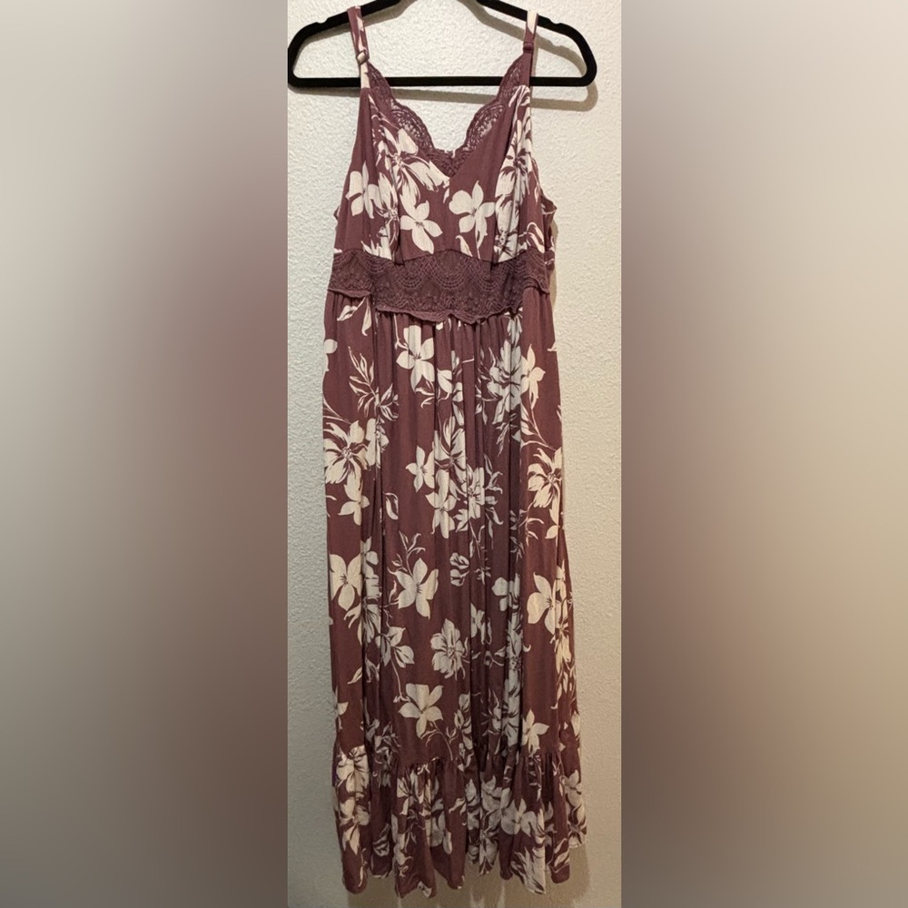 Torrid size 1 floral maxi dress